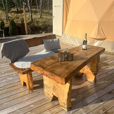 Idyllic Accommodation In Dome Near Sandy Beach *